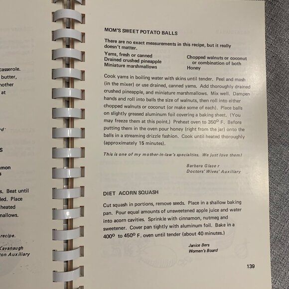 Vintage June Fete Cookbook First Edition 1978 Spiral-Bound Abington Mem Hospital - Picture 6 of 10